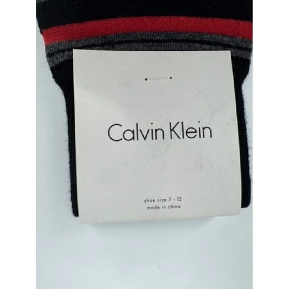 Banana Republic Calvin Klein Dress Socks Mens OS Green Houndstooth Striped 2pk